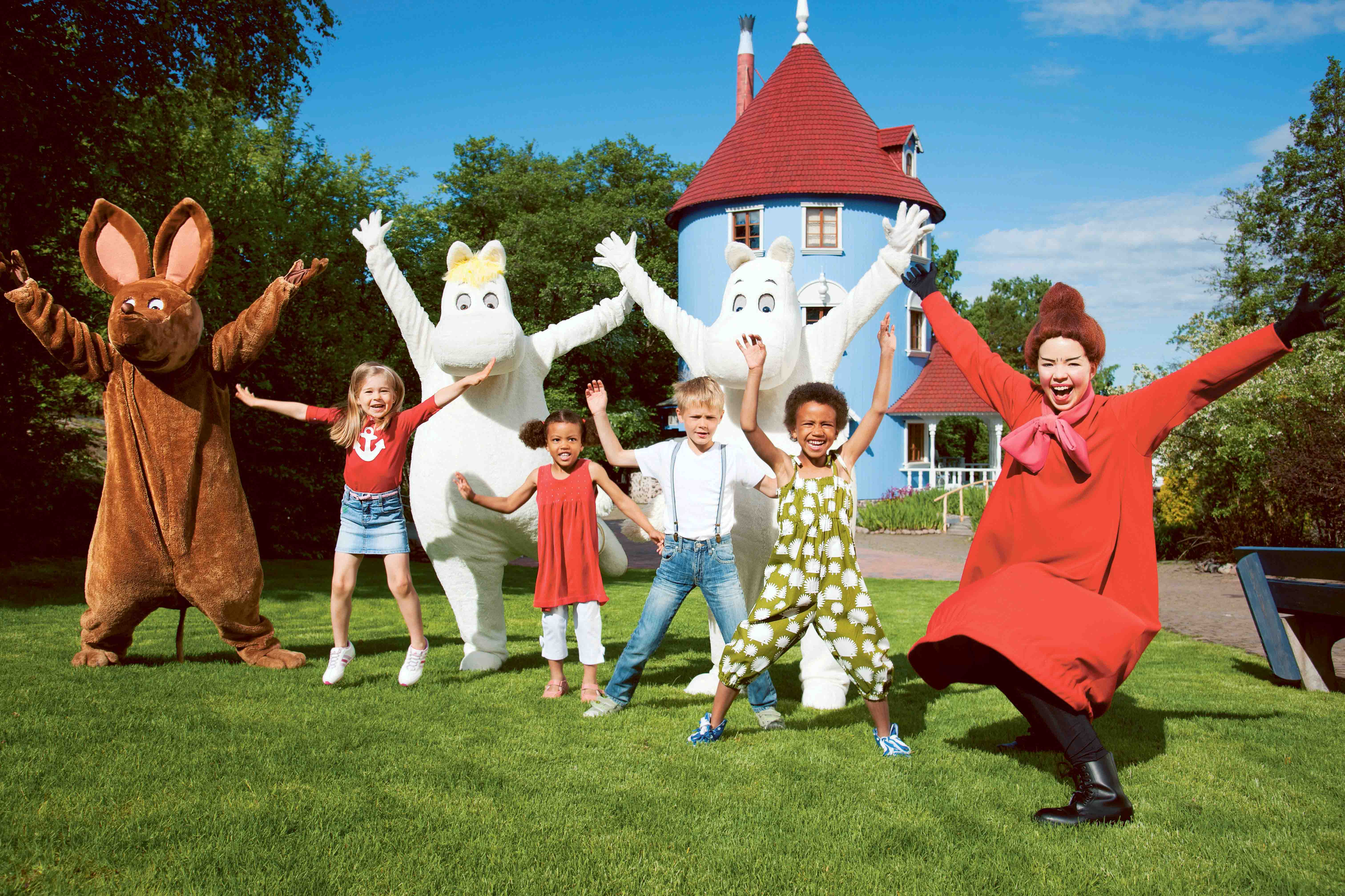 Moomin characters in Moomin World, Naantali