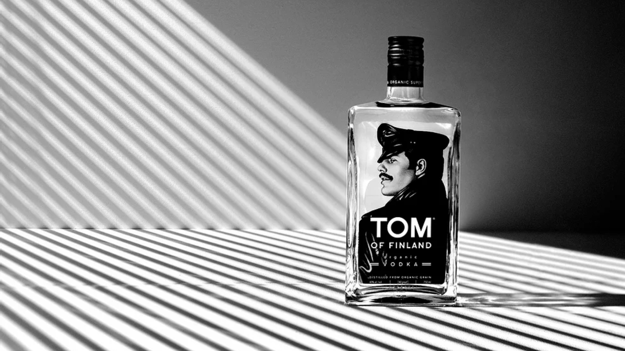 vodka bottle on a table